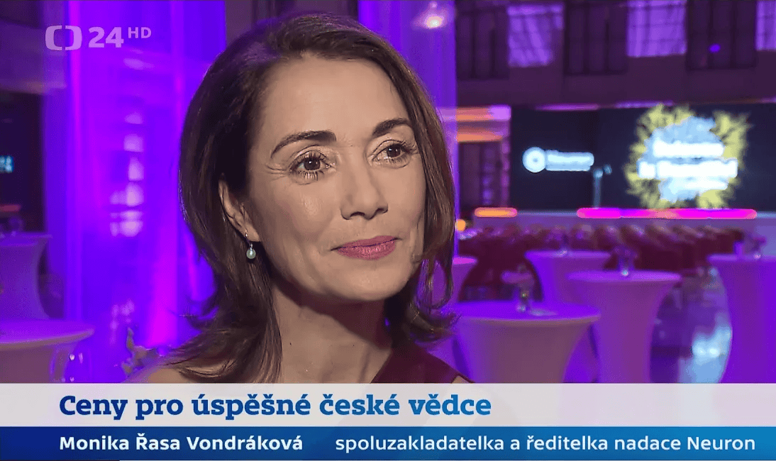 Monika Vondráková's interview for ČT24 ahead of the Neuron Awards 2024