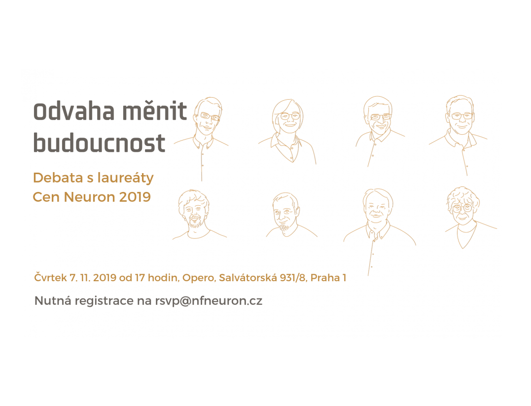 Zveme vás na debatu s laureáty Cen Neuron 2019
